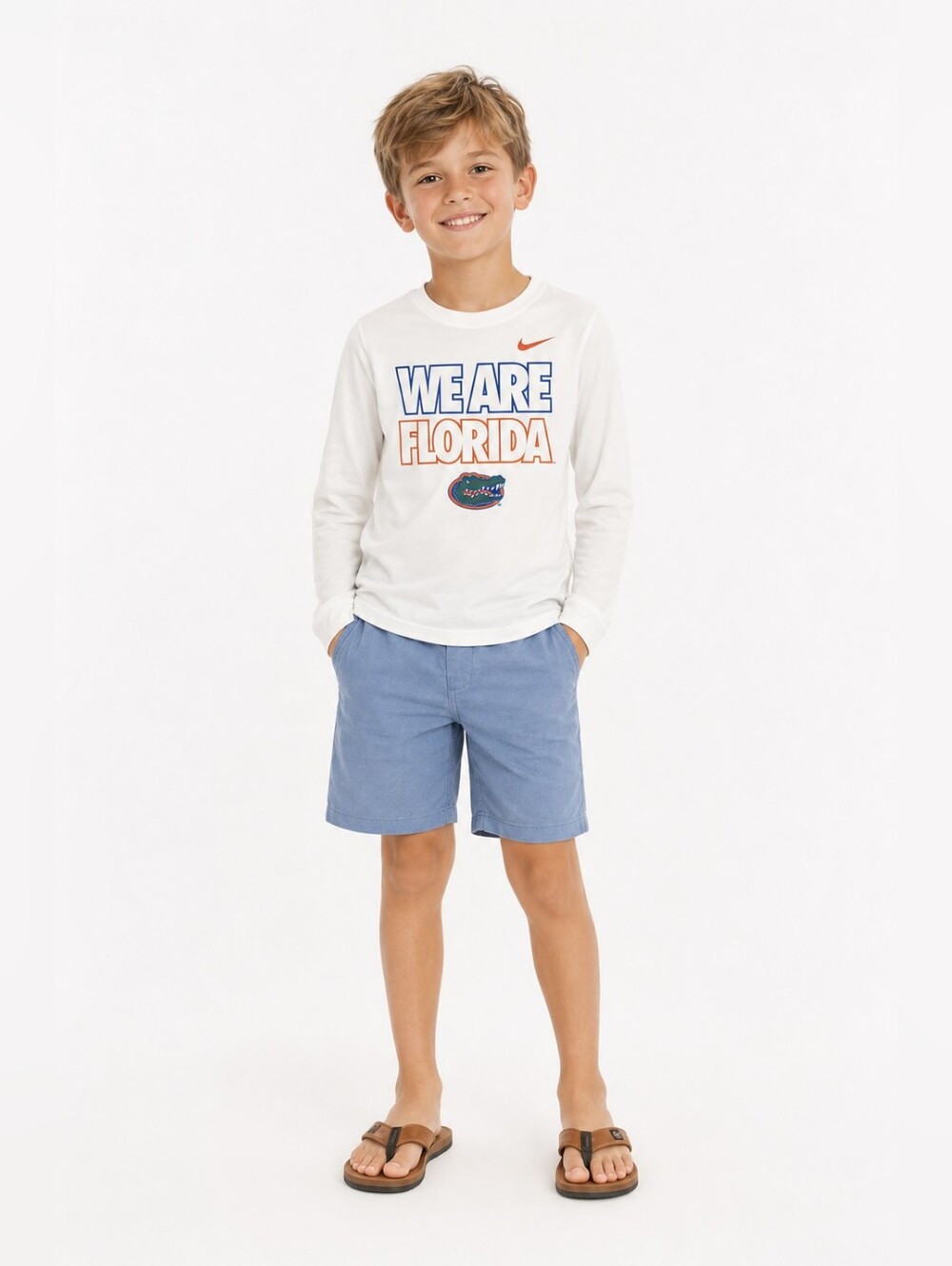 Nike Kids 'We Are Florida' White Long Sleeve Tee